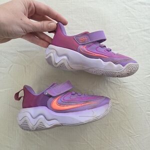 Nike Giannis Immortality Kids Purple Orange Sneakers Tennis Shoes Toddler 10